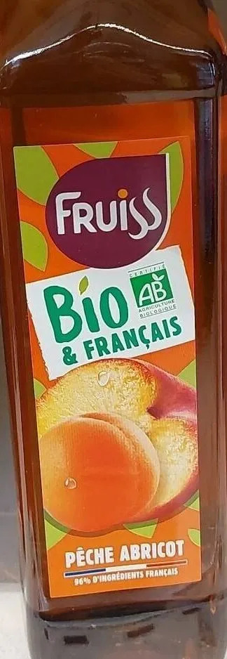 Sirop Fruiss pêche abricot bio