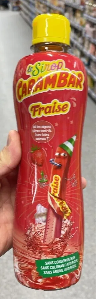 Le sirop carambar fraise