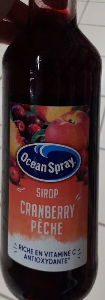 Sirop cranberry peche