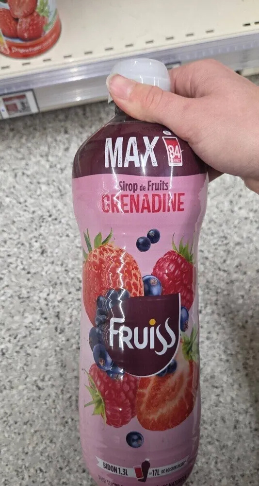 Sirop de fruits grenadine