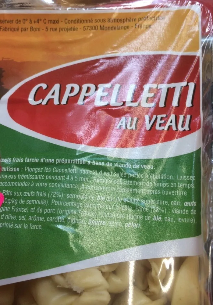 Cappelletti de veau