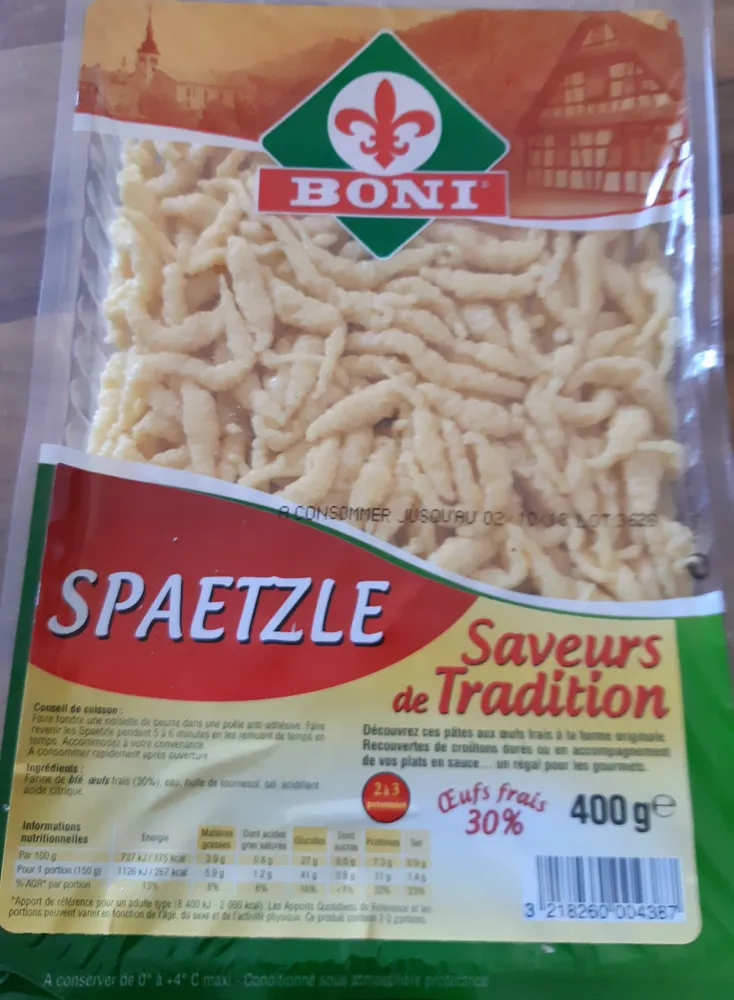 Boni spaetzle