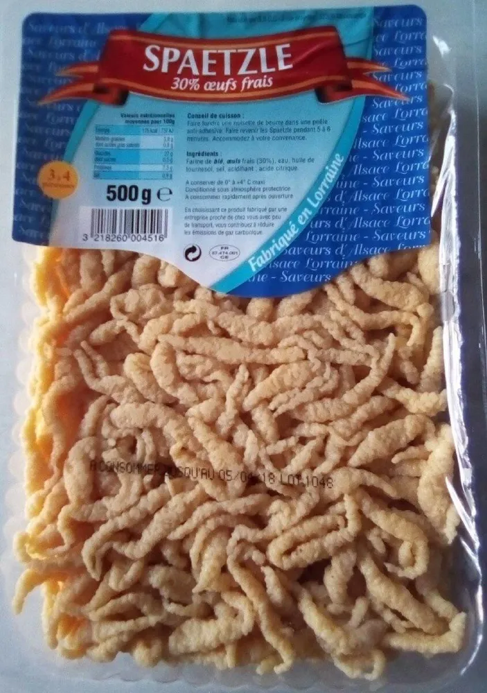 SPAETZLE 30% Oeufs frais