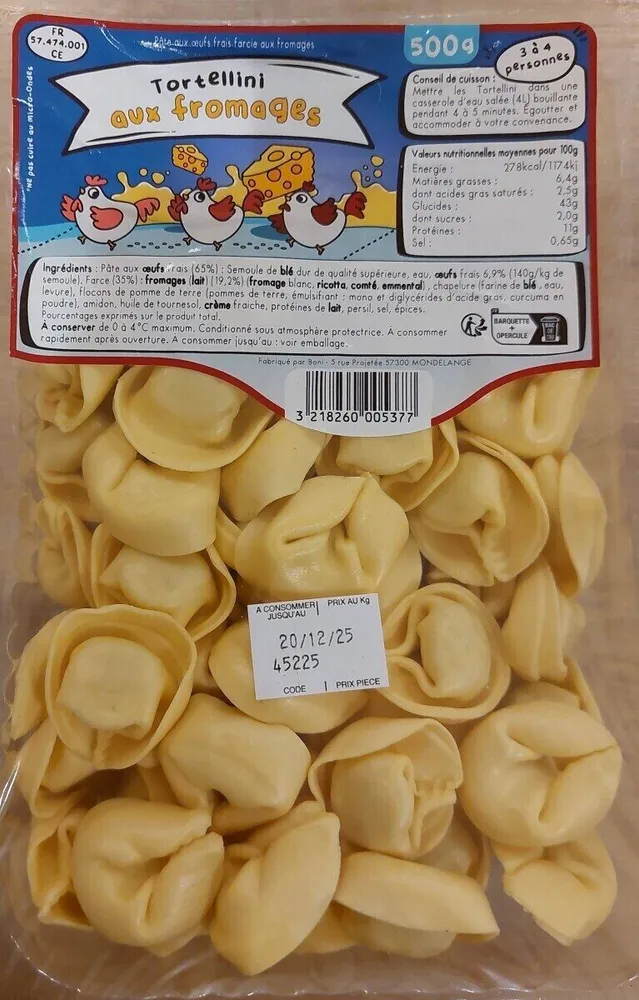 Tortellini aux fromages