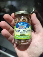 Filet d'anchois roules aux capres a l'huile d'olive MICELI