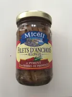 Miceli filets d'anchois allongés piment et herbes