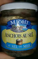 Anchois au sel MICELI, verre de