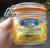 Filet D'anchois Allongés à L'huile D'olive