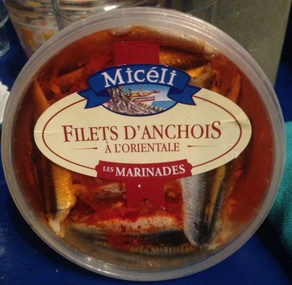 Filets d'anchois à l'orientale