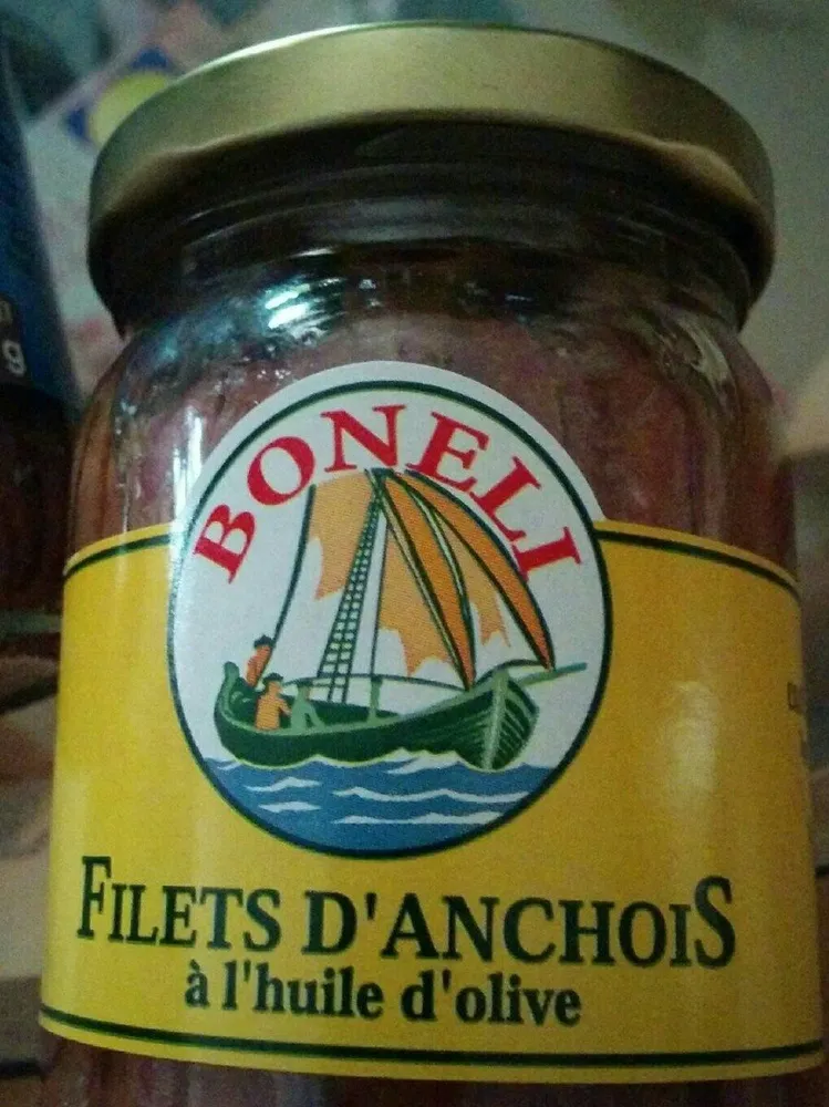 Filets d'anchois à l'huile d'olive