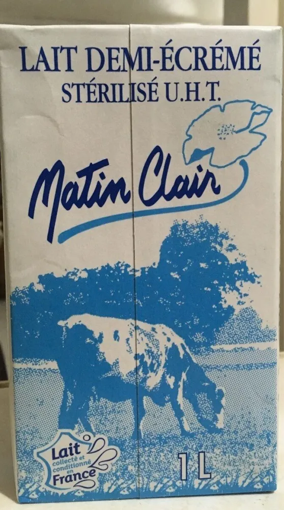 Lait demi-écrémé uht