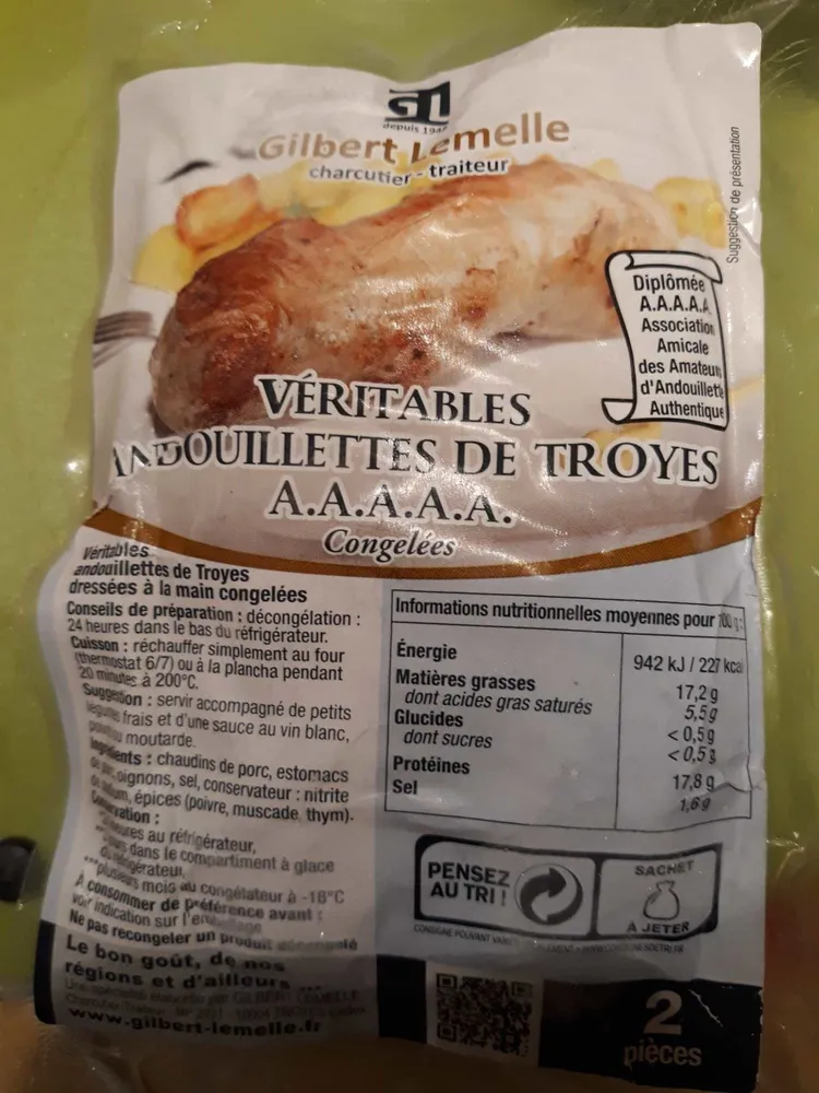Véritables Andouillettes de Troyes A.A.A.A.A.