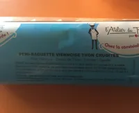 Demi baguette viennoise thon crudités