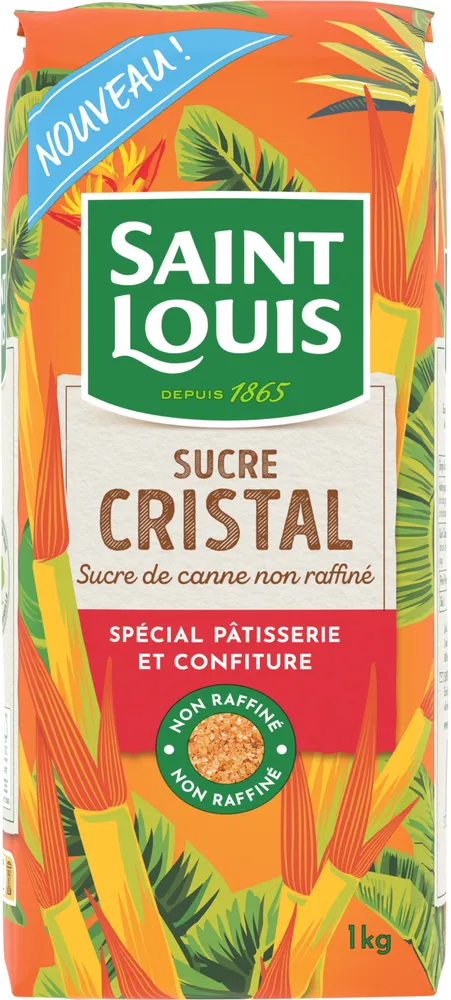 Sachet Sucre Cristal Pure Canne 1kg