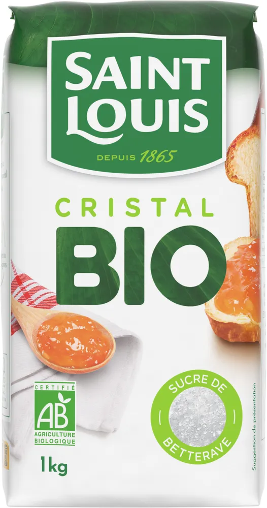 Sachet Sucre Cristal blanc de Betterave Bio 1kg