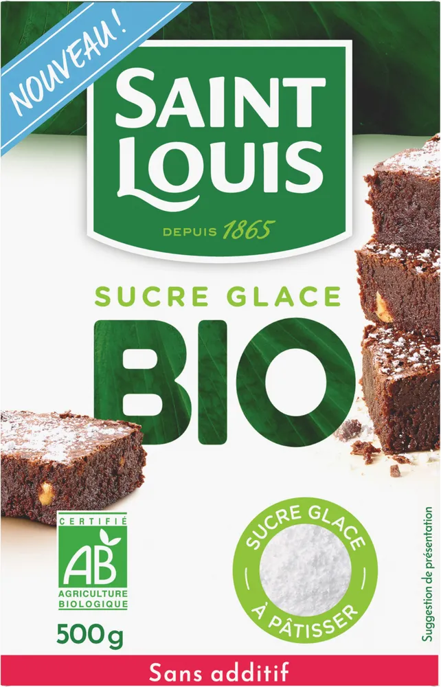 Boîte Sucre Glace blanc de Betterave Bio 500g