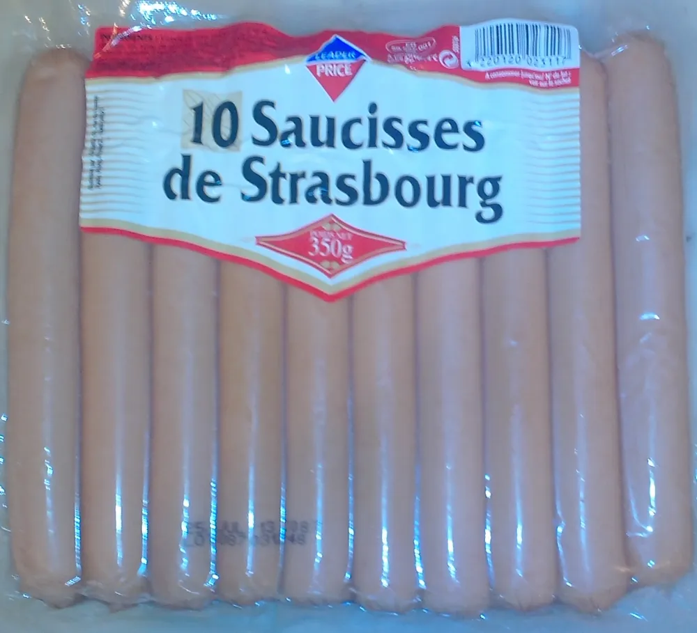 10 saucisses de Strasbourg
