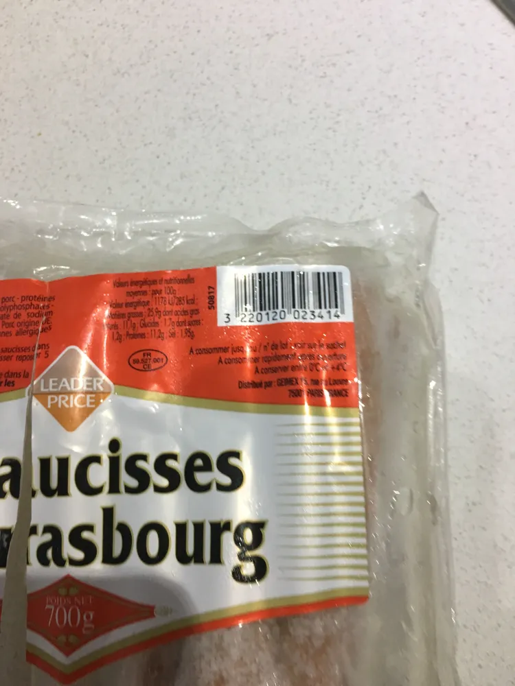Saucisses de Strasbourg
