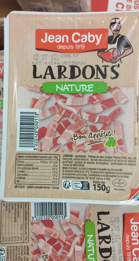 lardon nature 150g