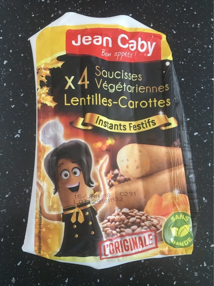 Saucisses végétariennes lentilles-carottes