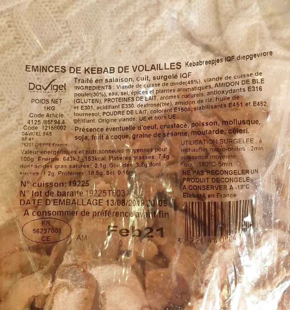 Émincé de kebab