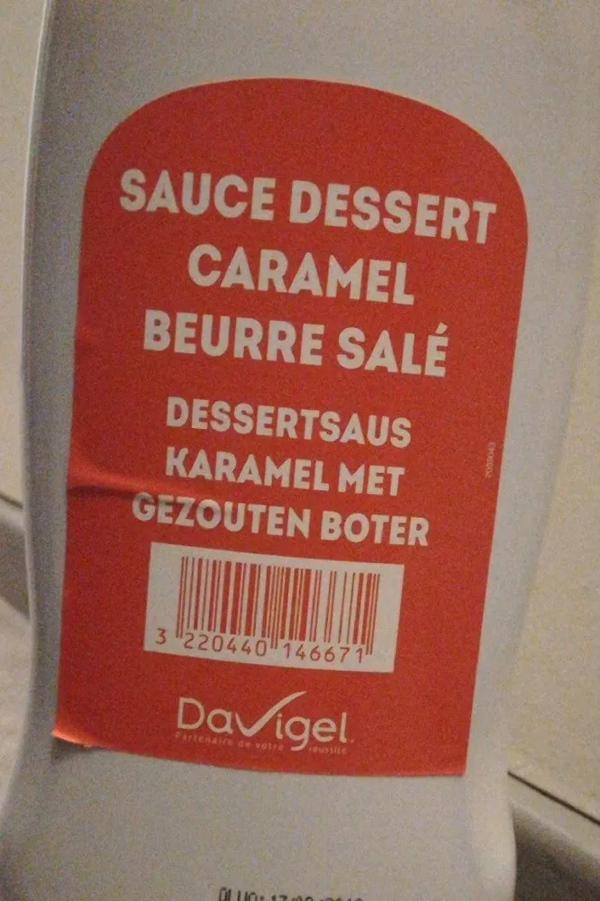 Sauce dessert caramel beurre salé