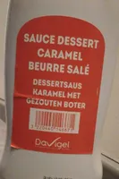 Sauce dessert caramel beurre salé