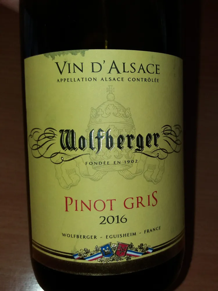 Pinot gris - 2016