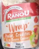 Wrap poulet, crudités & sa sauce caesar