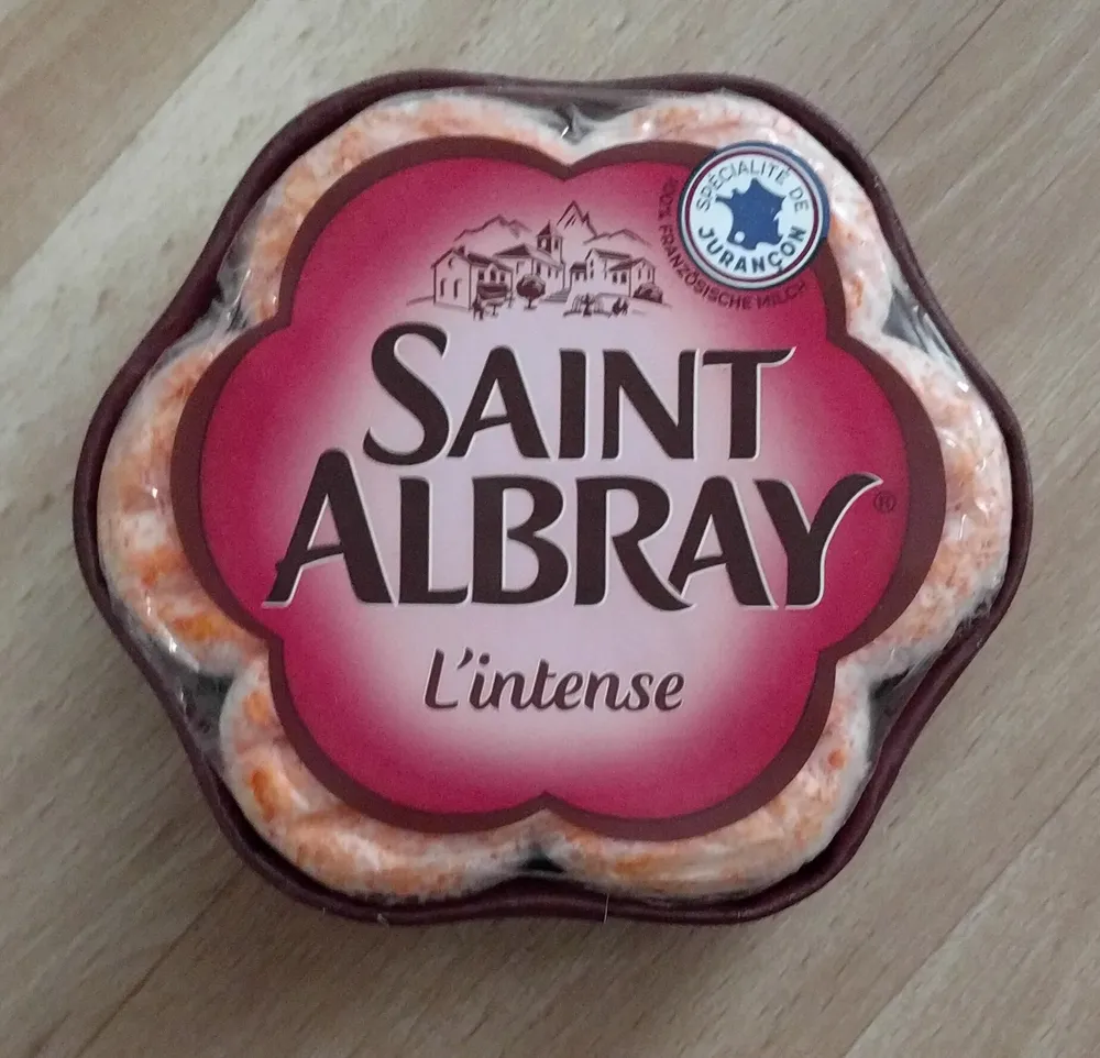 Französische Weichkäsespezialität  Saint Albray L'Intense, 180 g     Aus der Kühlung 3.39 Packung kg = 27.12
