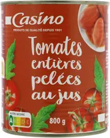 Tomates entières pelées au jus