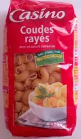 Coudes rayes - pates de qualité supérieure