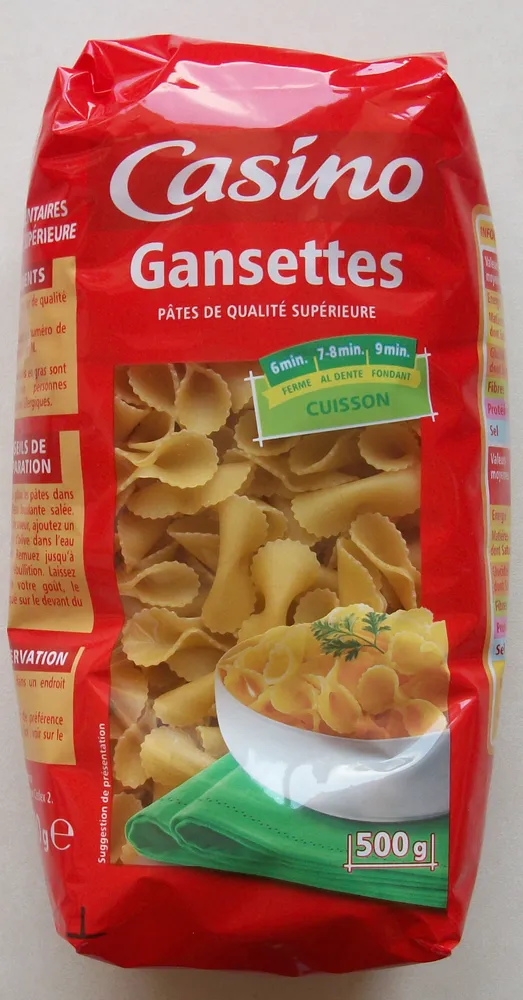 Gansettes - pates de qualité supérieure