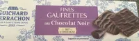 Fines gaufrettes au chocolat noir