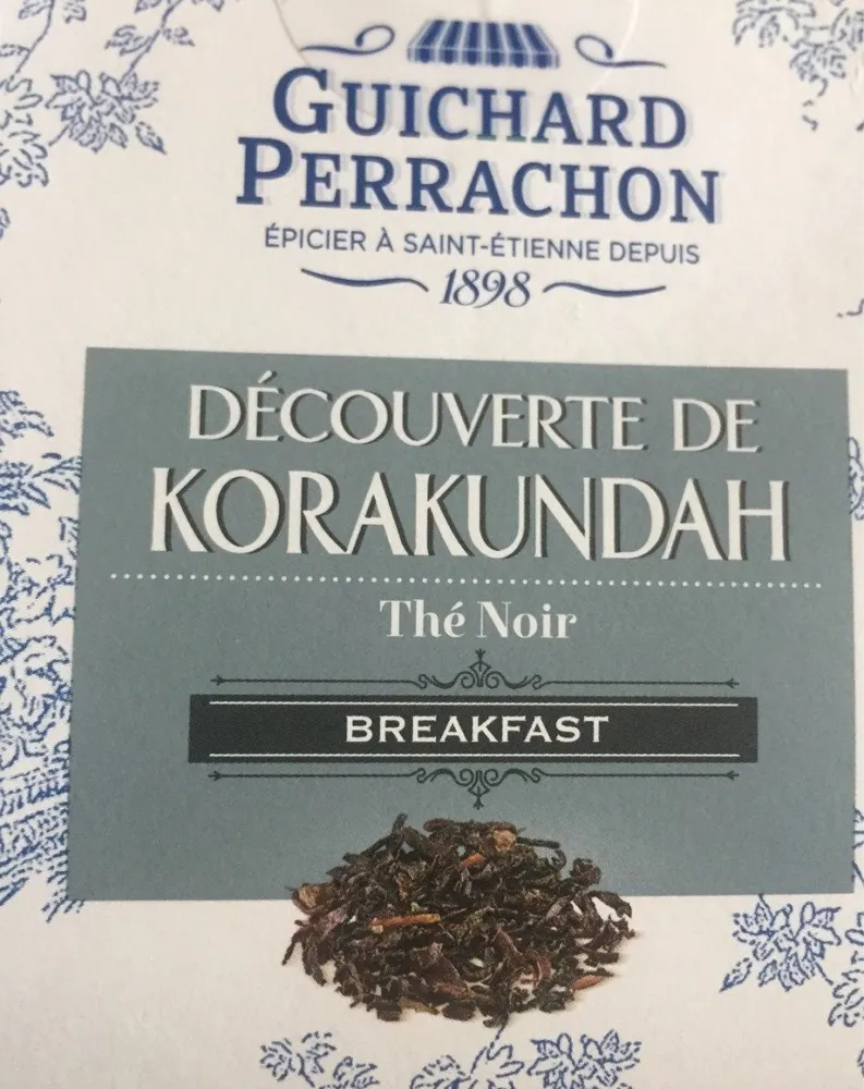 Découverte de Korakundah Thé noir Breakfast