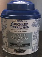 Balade du Mékong  Thé vert parfumé orange avec pétales de bleuet
