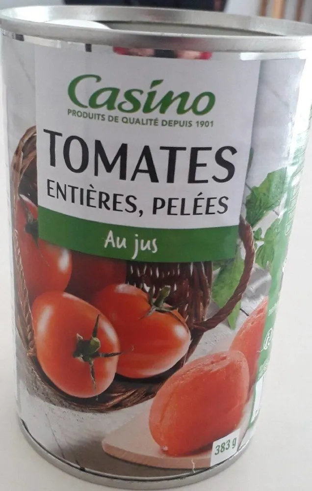 Tomates entières pelées