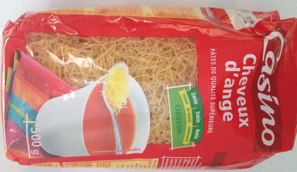Cheveux d'ange - pâtes de qualité supérieure