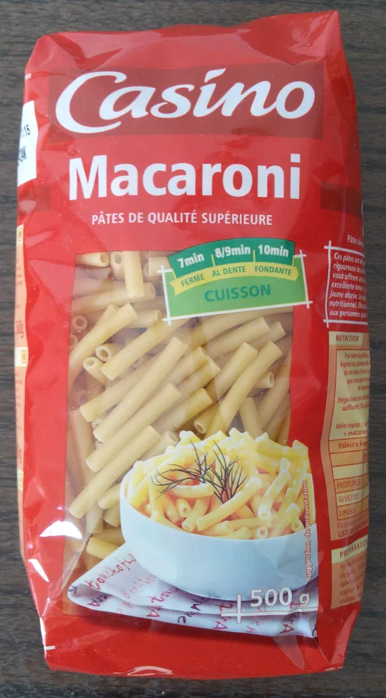 Macaroni de Qualité Supérieure