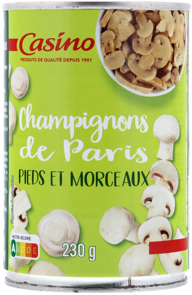 Champignons de Paris Pieds et Morceaux