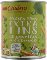 Petits pois extrafins et jeunes carottes à l'étuvée