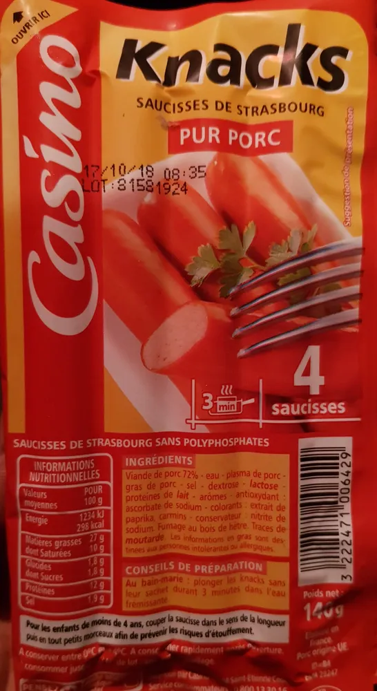 Knacks pur porc