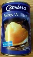 Poires Williams au sirop léger