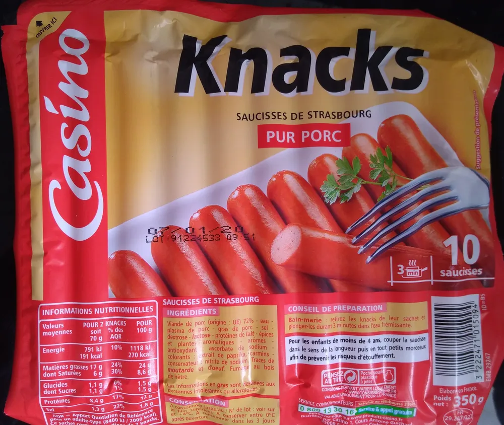 Knacks Pur Porc