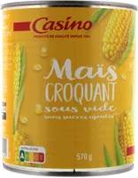 Maïs croquant sous vide