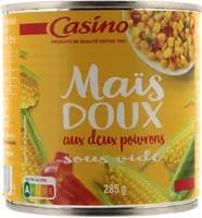 Maïs doux aux 2 poivrons