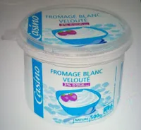 Fromage blanc velouté 3% de matières grasses sur produit fini