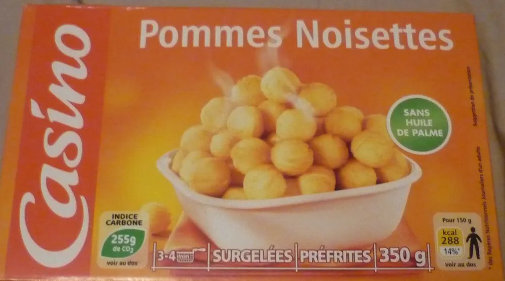 Pommes noisettes sans huile de palme