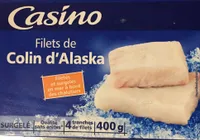 Filets de colin d'Alaska surgelés