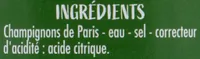 Champignons de Paris 1er choix émincés